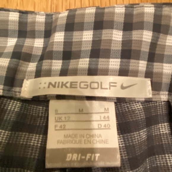 Nike Golf Dri-Fit Mens Shorts Small Check Pattern White Grey Tan. / Size Small - Picture 10 of 14